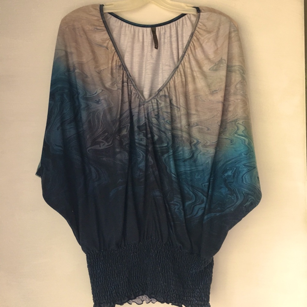 XCVI Watercolors Blouse Great look with Jeans S M